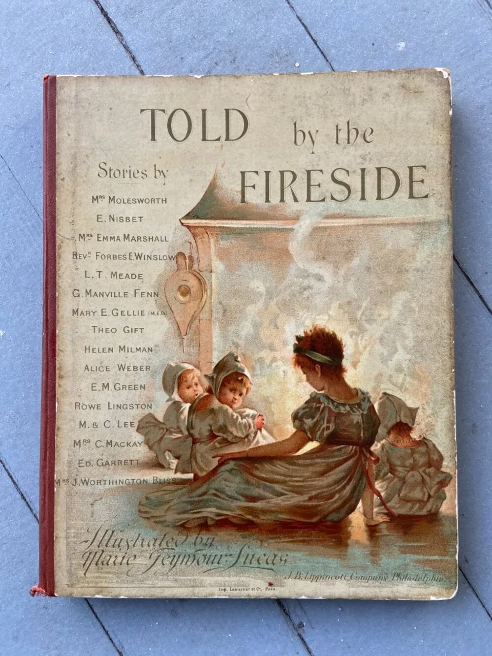 Victorian Chromolithograph Book, Marie Seymour Lucas Illustrations, Circa 1890,